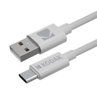kabel USB &lt;-&gt; USB C, 1,5m, bílý_obr3